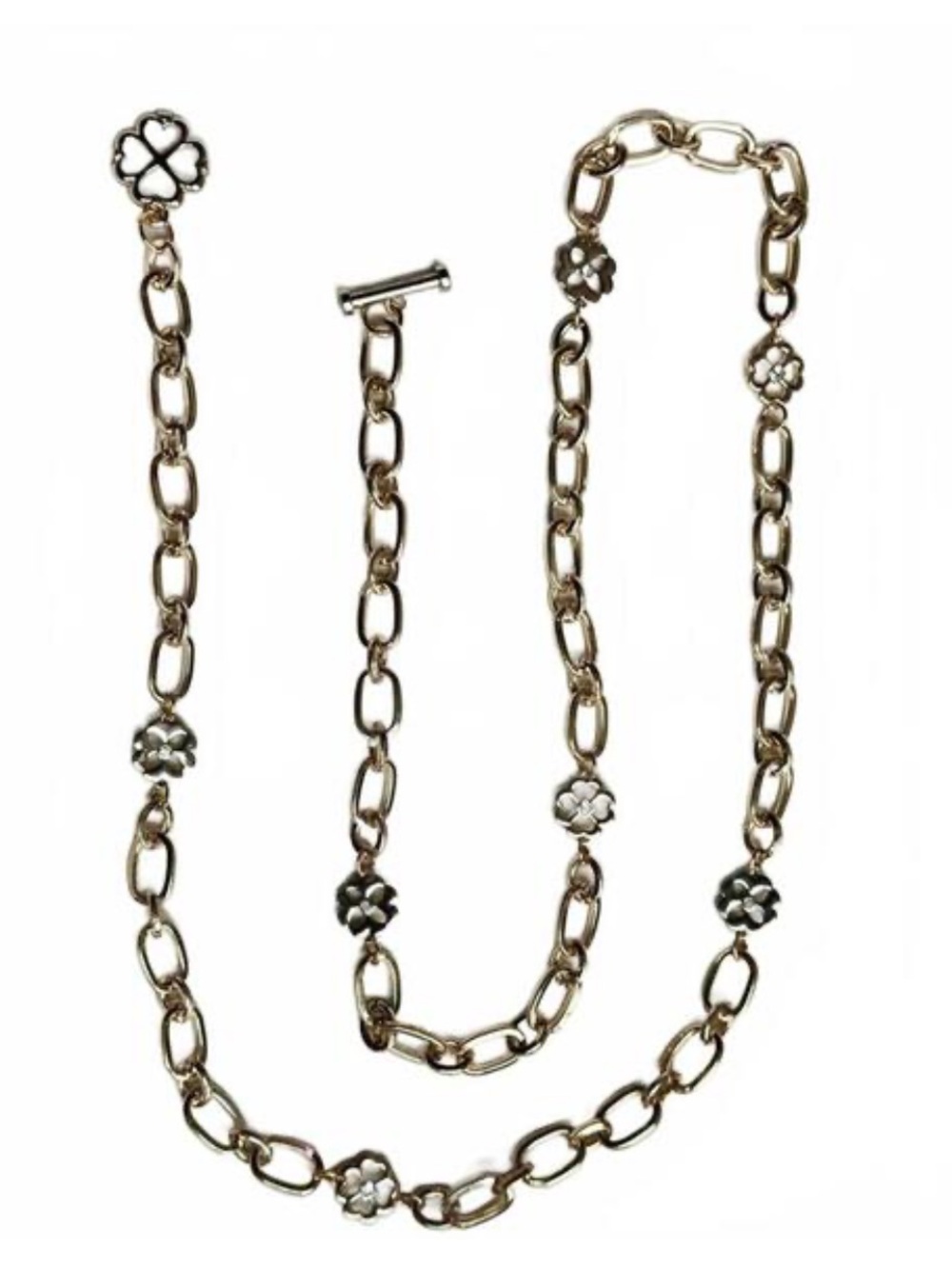 Kate Spade| NWT floral charm chain belt